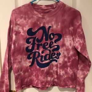 TIE DYE CROPPED LONG SLEEVE